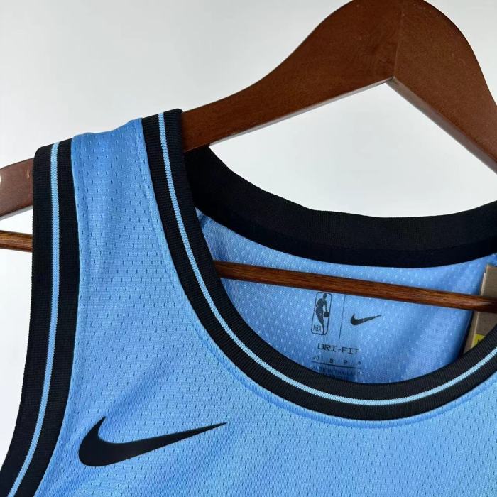 24-25 Clippers LEONARD #2 Blue City Edition Top Quality Hot Pressing NBA Jersey