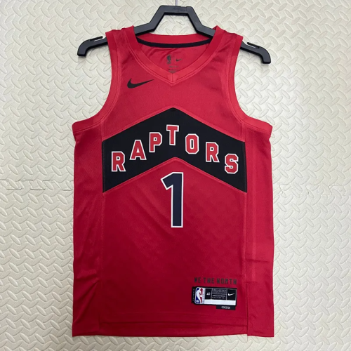 22-23 Raptors McGRADY #1 Red Top Quality Hot Pressing NBA Jersey
