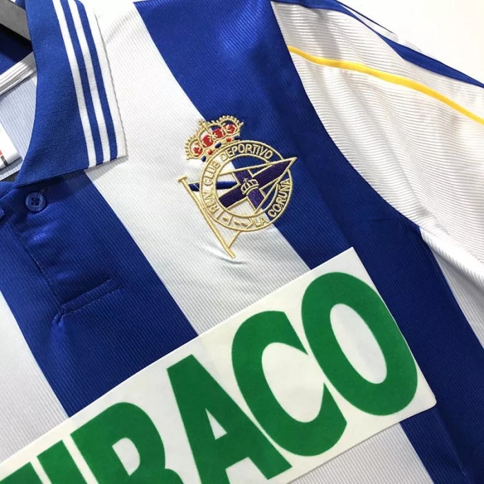1999-2000 La Coruna Home Retro Soccer Jersey