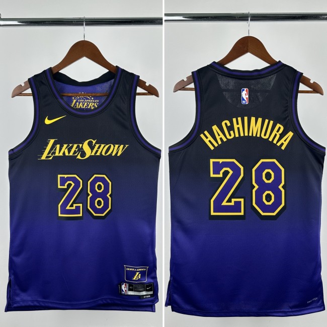 24-25 Lakers  Top Quality Hot Pressing NBA Jersey