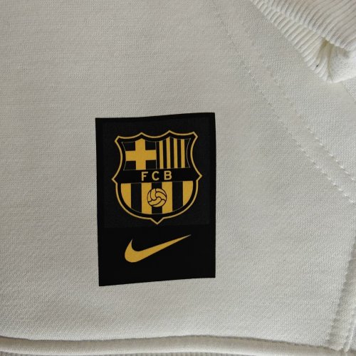 2024 Barcelona White Fleece Hoodie