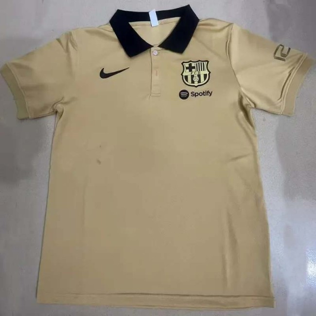 24-25 Barcelona Khaki Polo Short Sleeve