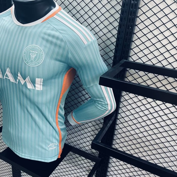 24-25 Inter Miami Third Long sleeves Player Version Soccer Jersey