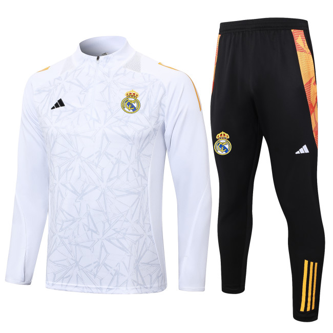24-25 Real Madrid High Quality Half Pull Tracksuit