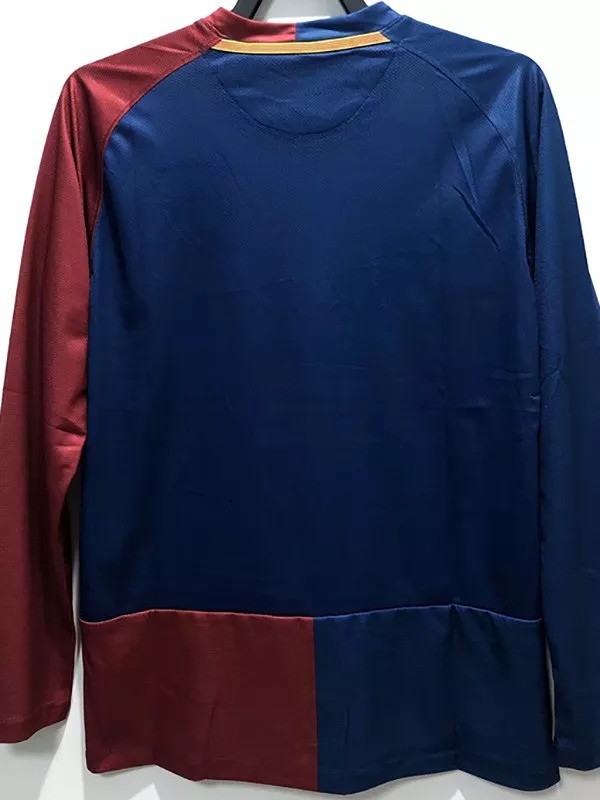 2008-2009 Barcelona Home Retro Long Sleeve Soccer Jersey (UCL版有决赛字)