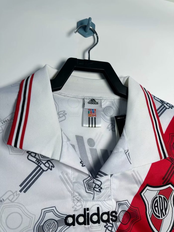 1996-1997 River Plate Home Retro Soccer Jersey