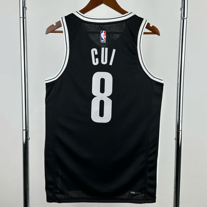 22-23 Nets CUI #8 Black Top Quality Hot Pressing NBA Jersey