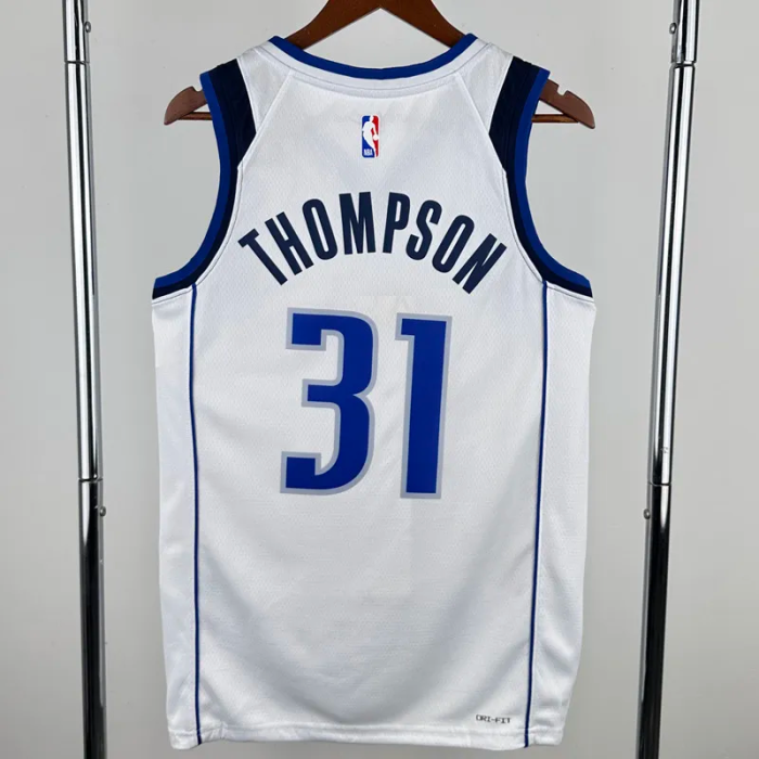 22-23 Dallas Mavericks THOMPSON #31 White Home Top Quality Hot Pressing NBA Jersey