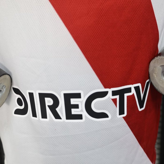 25-26 River Plate Home Player Version Soccer Jersey*带广告