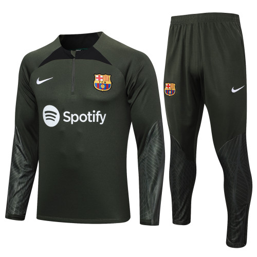 23-24 Barcelona High Quality Half Pull Tracksuit