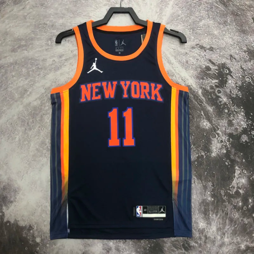 22-23 KNICKS BRUNSON #11 Black Top Quality Hot Pressing NBA Jersey (Trapeze Edition)