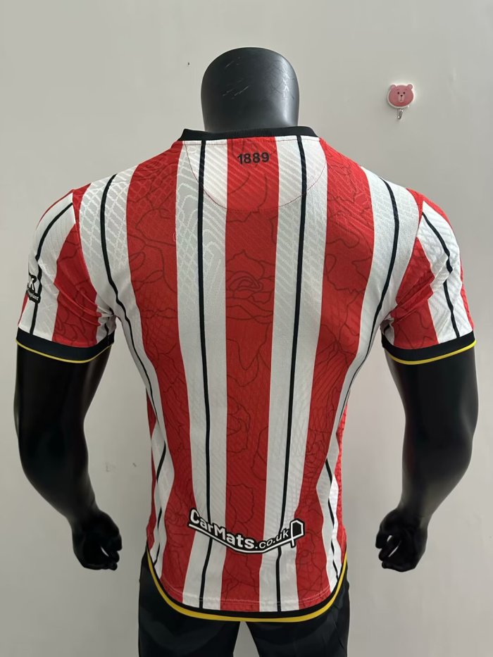 25-26 Sheffield United Home Player Version Soccer Jersey