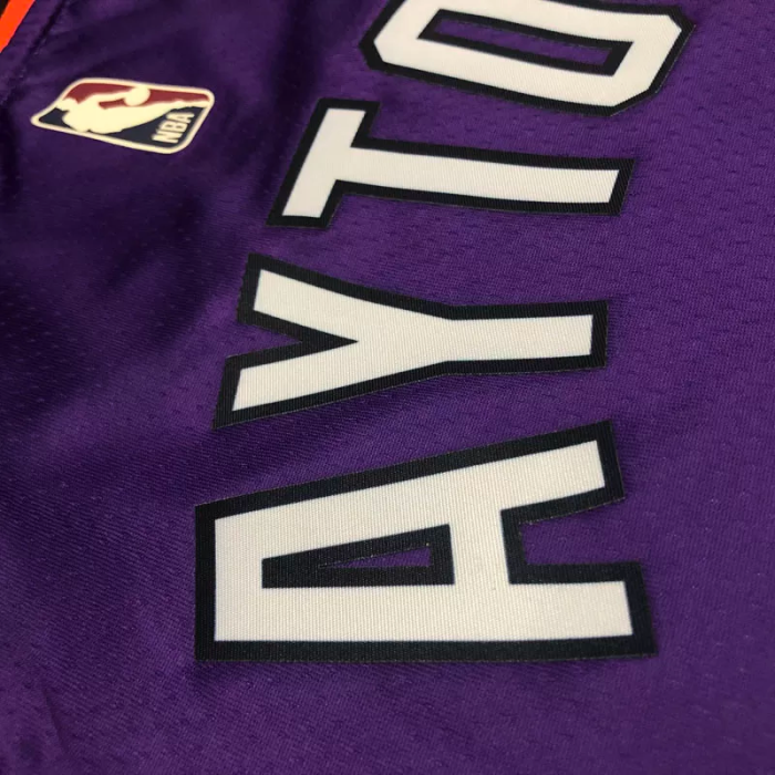 22-23 SUNS AYTON #22 Purple Top Quality Hot Pressing NBA Jersey (Retro Logo)