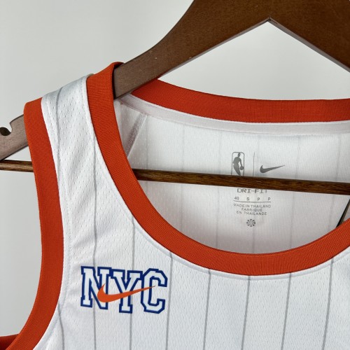 24-25 KNICKS TOWNS #32 White City Edition Top Quality Hot Pressing NBA Jersey
