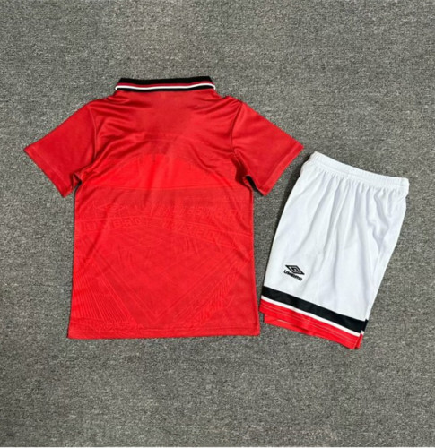 1994-1996 Manchester United Home Retro Kids Soccer Jersey