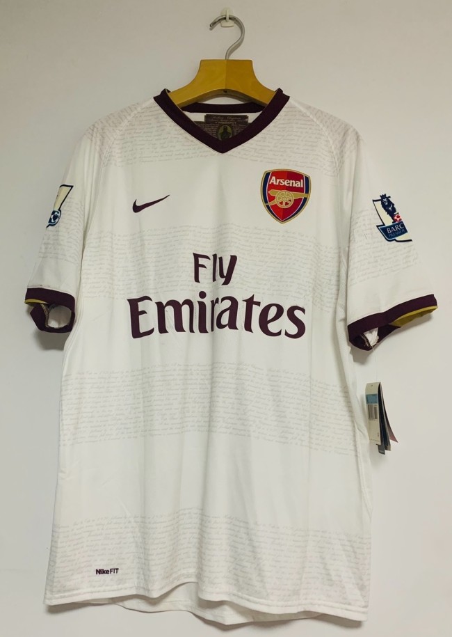 2007-2008 Arsenal Away Retro Soccer Jersey