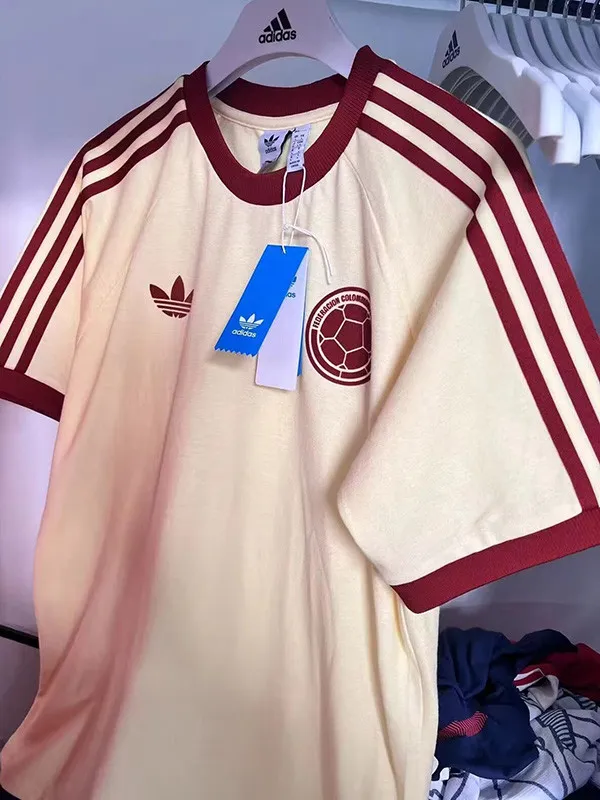 2024 Colombia Yellow Casual Retro Edition T-Shirts (High Quality)