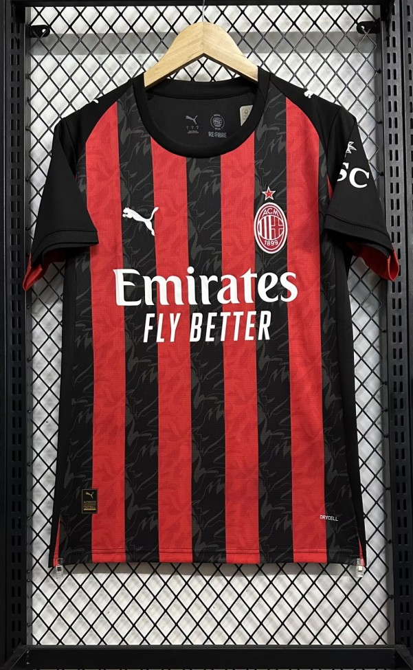 25-26 AC Milan Home Fans Soccer Jersey