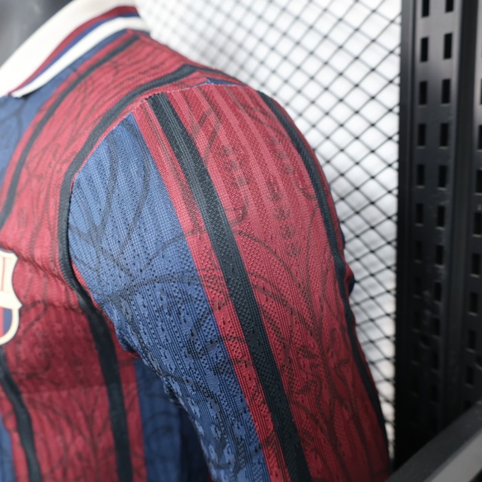 25-26 Barcelona 125th Commemorative Edition Long Sleeve Player Version Soccer Jersey