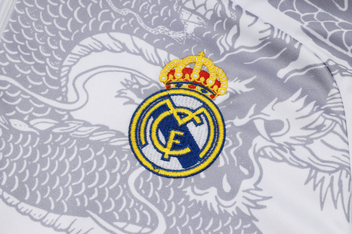 24-25 Real Madrid High Quality Half Pull Tracksuit