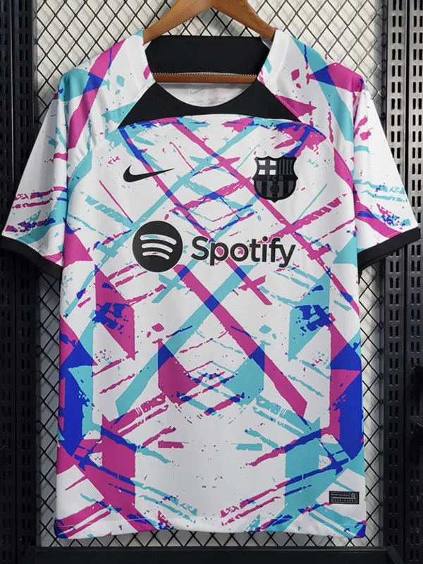 2023 Barcelona White Training Shirts