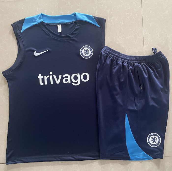 24-25 Chelsea High quality Tank Top And Shorts Suit