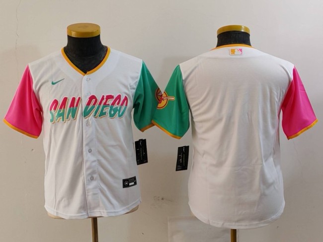 2024 NFL San Diego Padres New Pattern Kids Jersey