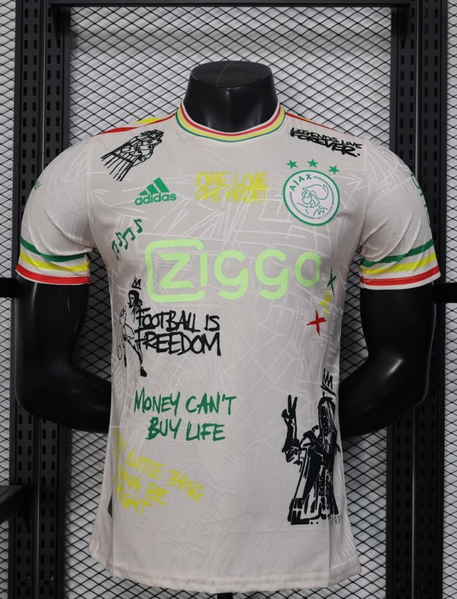 25-26 Ajax Grey Special Edition Player Version Soccer Jersey