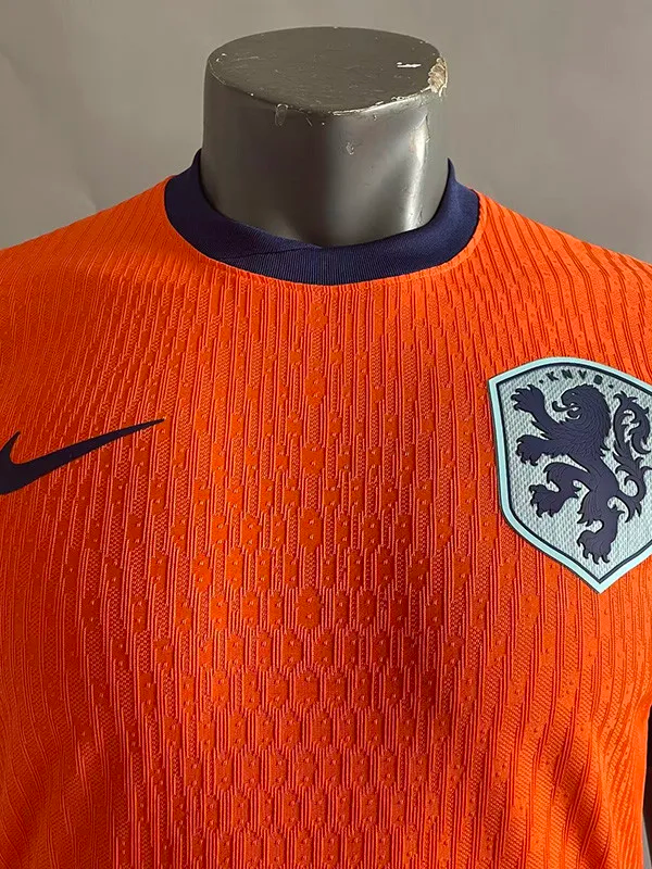 2024  Netherlands European Cup Home Player Version Soccer Jersey