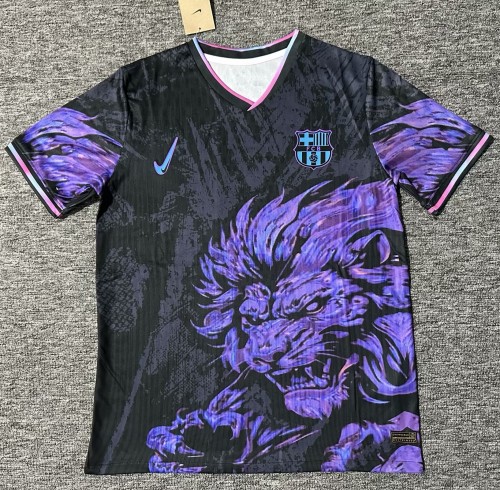 25-26 Barcelona Purple Black Special Edition Fans Training Shirts *狮