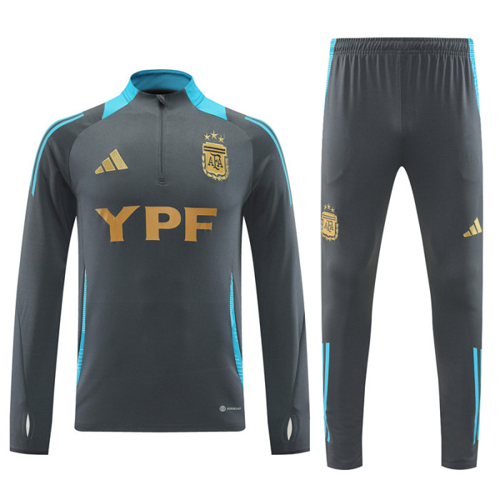 24-25 Argentina High Quality Half Pull Tracksuit