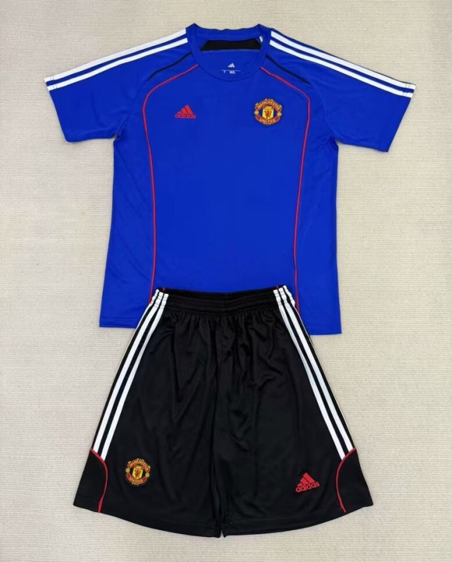 25-26 Manchester United Training Shirts Kids Soccer Jersey