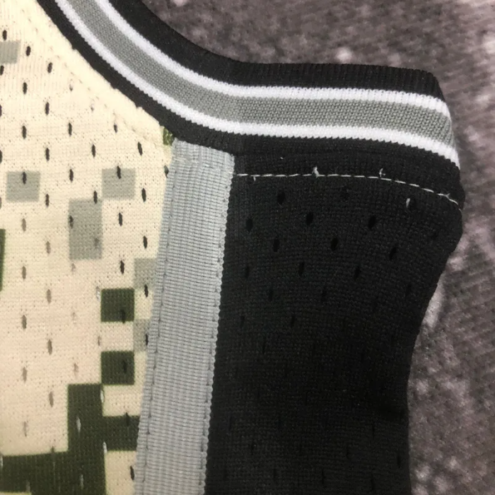 2013-14 SA Spurs DUNCAN #21 Green CamouflageTop Quality Hot Pressing NBA Jersey