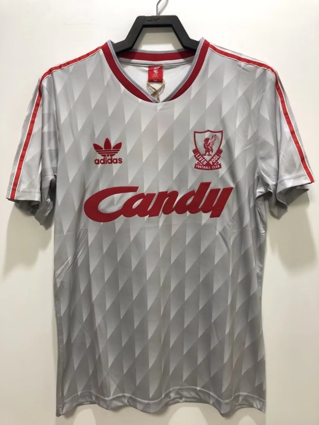 1989-1991 Liverpool Away Retro Soccer Jersey