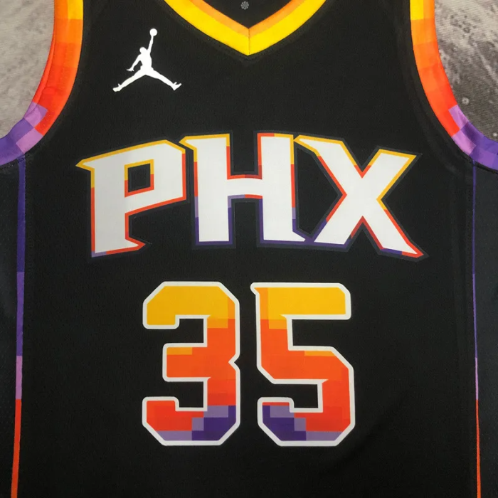 22-23 SUNS DURANT #35 Black Top Quality Hot Pressing NBA Jersey(Trapeze Edition)