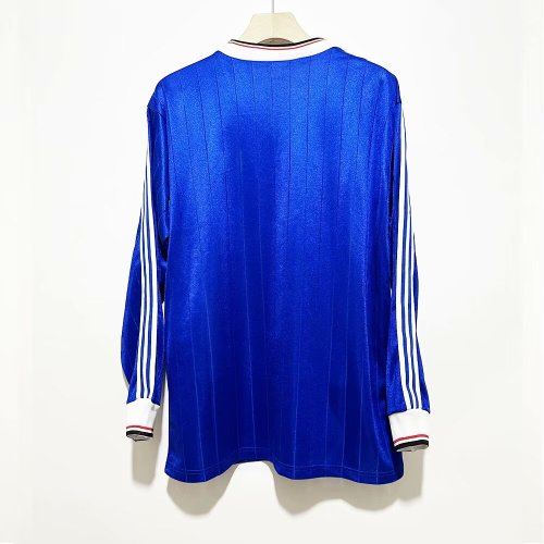 1982-1983 Manchester United Away Long Sleeve Retro Soccer Jersey