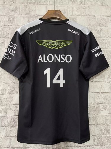 2024 F1 Aston New Pattern Short Sleeve Racing Suit