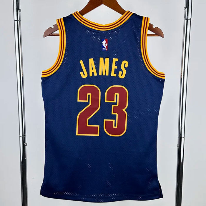 2015-2016 Cleveland Cavaliers JAMES #23 Royal blue Retro Top Quality Hot Pressing NBA Jersey