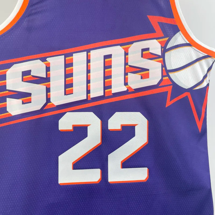 23-24 SUNS AYTON #22 Purple Top Quality Hot Pressing NBA Jersey