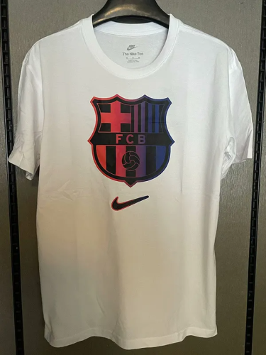 25-26 Barcelona White High Quality Casual T-Shirt