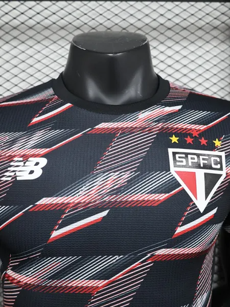 2024 Sao Paulo Black Red Player Version Training shirts
