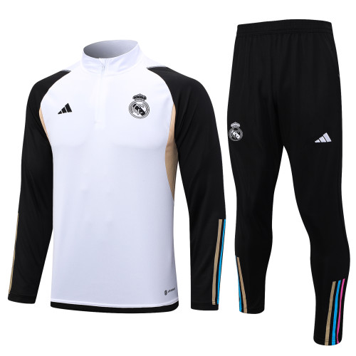 23-24 Real Madrid High Quality Half Pull Tracksuit