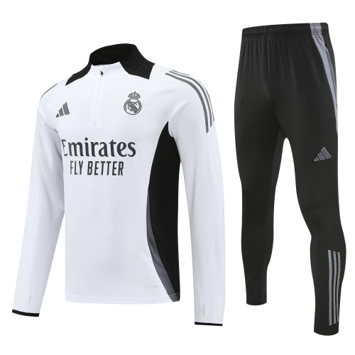 24-25 Real Madrid High Quality Half Pull Tracksuit