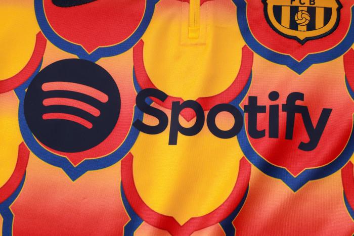 24-25 Barcelona High Quality Half Pull Tracksuit