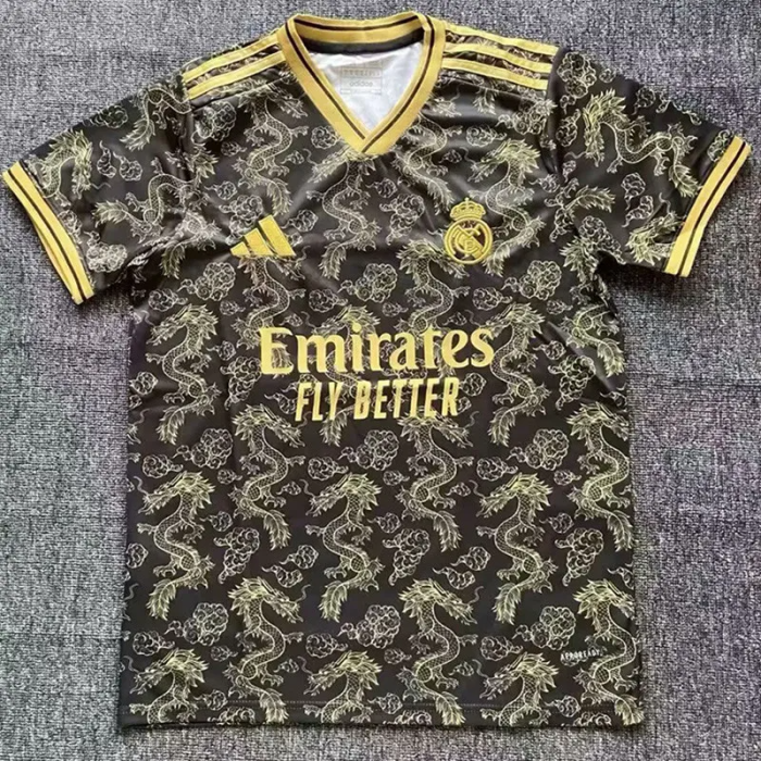 25-26 Real Madrid Gold Black Special Edition Fans Training Shirts