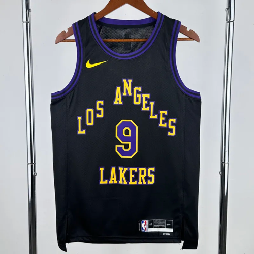 22-23 LAKERS JAMES JR. #9 Black City Edition Top Quality Hot Pressing NBA Jersey