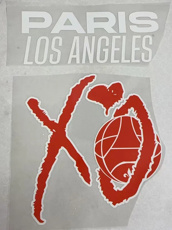 25-26 Paris Saint-Germain Home Print Paris Los Angeles XO Fans Soccer Jersey