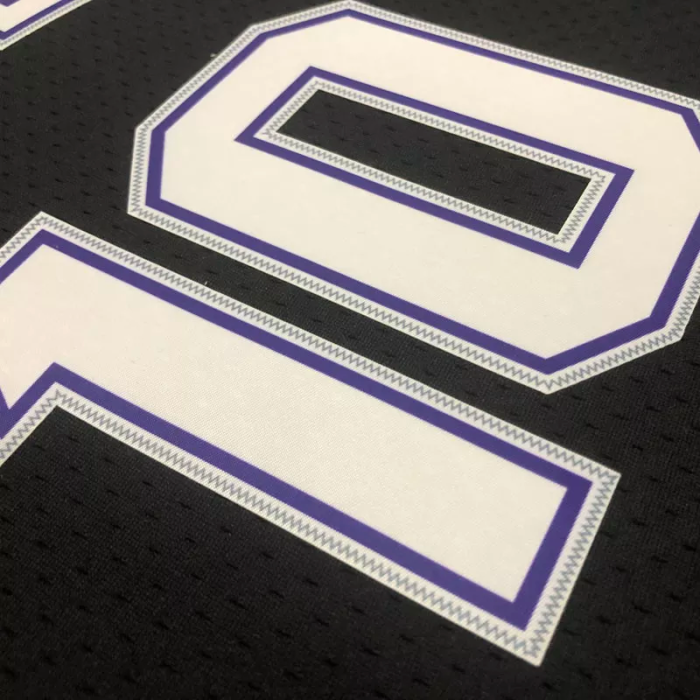 2001 Kings BIBBY #10 Black Retro Top Quality Hot Pressing NBA Jersey