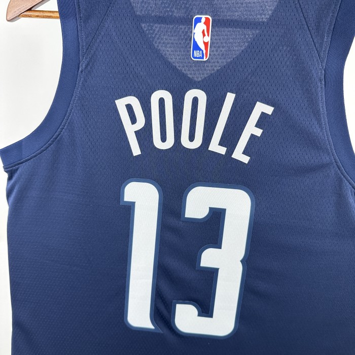 24-25 Wizards POOLE #13 Royal blue Top Quality Hot Pressing NBA Jersey (Trapeze Edition)飞人版