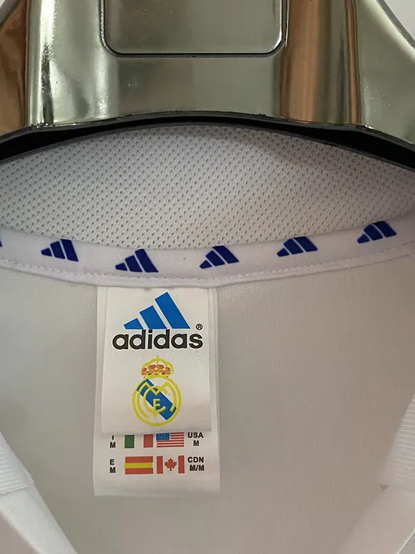 2001-2002 Real Madrid Home Retro Soccer Jersey